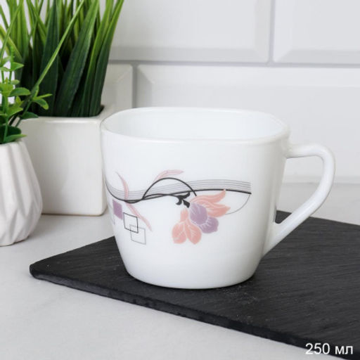 Кружка 250 мл квадратная / FXB220/12 (6834) /уп 8/ Абстракция геометрия