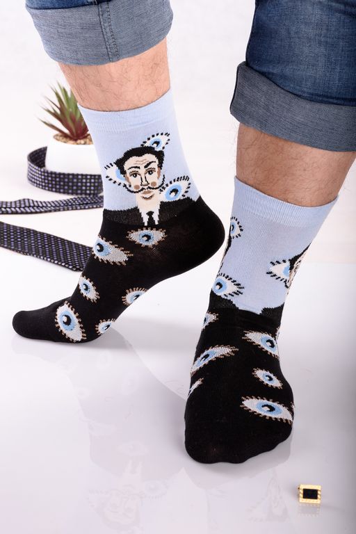 Цена за 6 пар. Носки Дали мужские - Berchelli фото 5