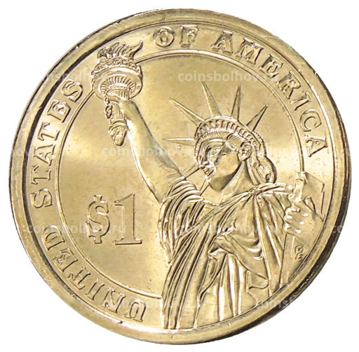 1 доллар 2012 года D США 24-й президент США Гровер Кливленд