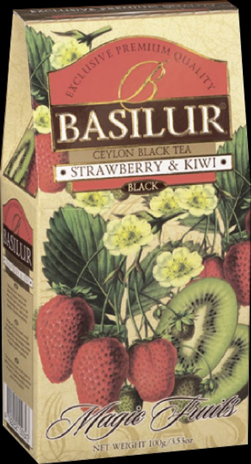 BASILUR. Волшебные фрукты. Клубника и киви 100 гр. карт.пачка