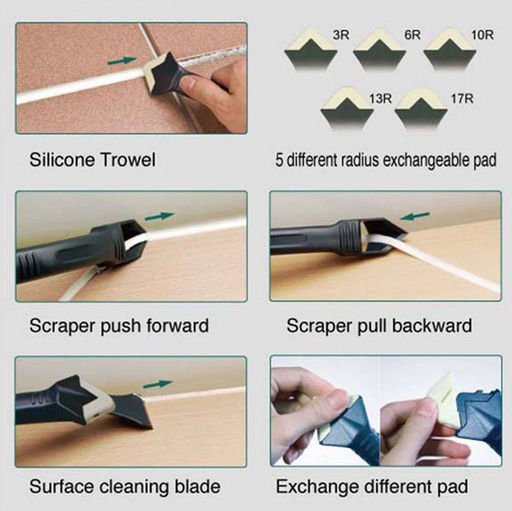 Универсальный скребок для углов от герметика - Family фото 2