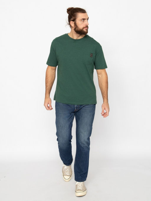 CRB wear/CWMM 60316-18 Футболка мужская,зеленый меланж/Ex.Cherubino  фото 2