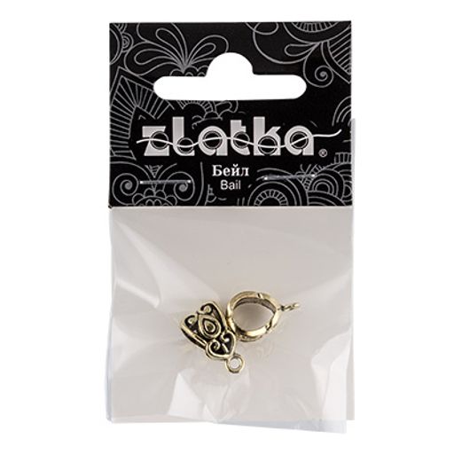 Zlatka Бейл MFK-04 0.7 x 1.3 см 10 х 2 шт 01 под античное серебро - Preciosa фото 3