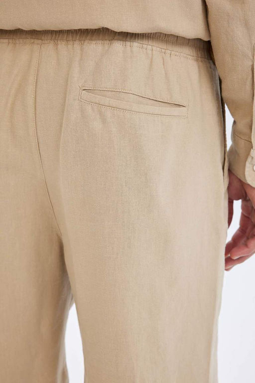 Шорты-бермуды из смесового льна Relax Fit - Defacto фото 6