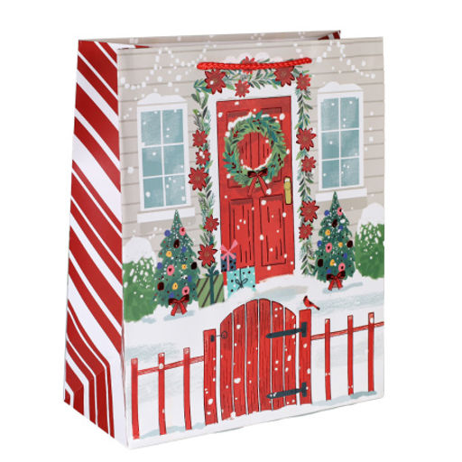 Цена за 12 шт. Пакет подарочный 26х32х12см / 5385L /уп 12/384/Новый год - Галеонтрейд фото 8