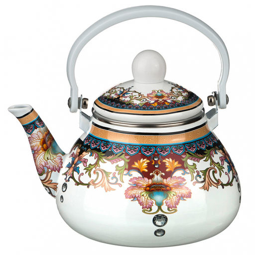 Чайник эмал. с фильтром из нжс, 1,3л, арт. 934-314, 934-333