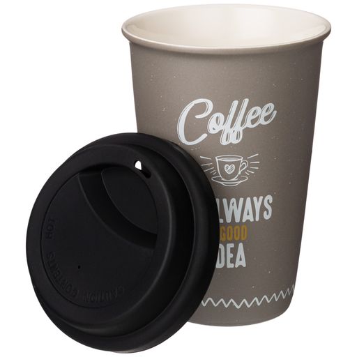 КРУЖКА LEFARD COFFEMANIA С СИЛИКОНОВОЙ КРЫШКОЙ, 390МЛ  фото 3