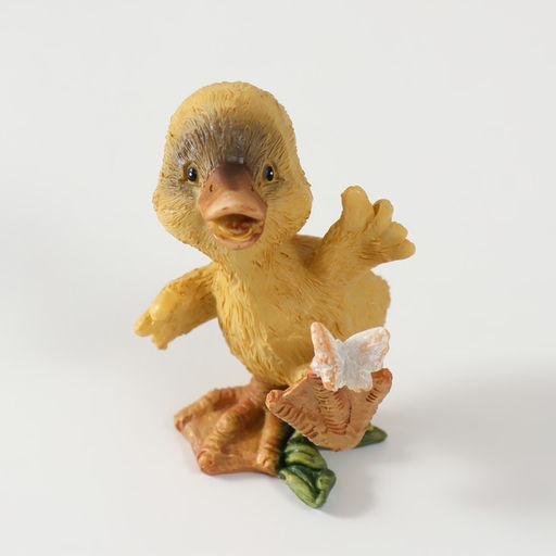 Фигурка полистоун Утёнок с бабочкой, 8?5.5?5.5 см