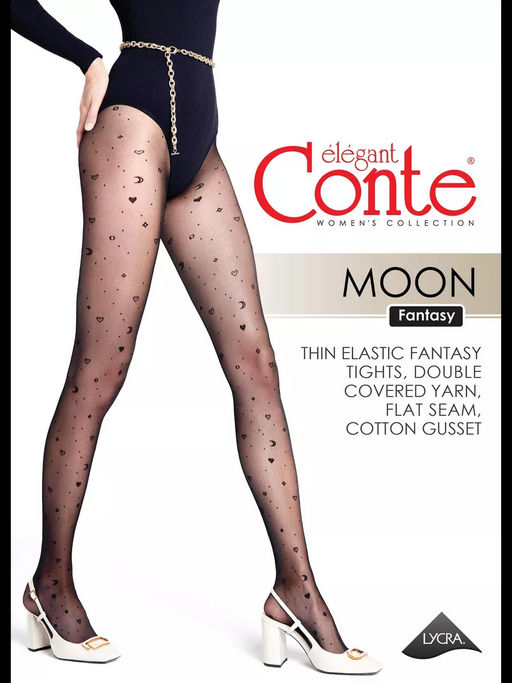 Колготки фантазийные CONTE MOON Колготки c рисунками grafit 23С-67СП