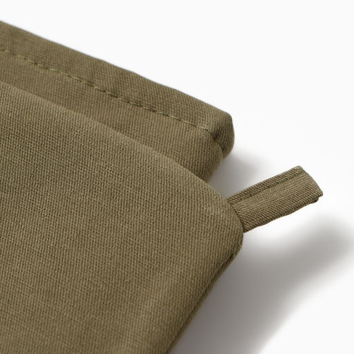 Кухонный набор Этель Kitchen: варежка-прихватка 18×29 см, прихватка 19×19 см, зелёный