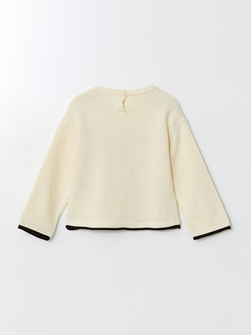 Bisiklet Yaka Nak??l? K?z ?ocuk Triko Kazak - Waikiki фото 2