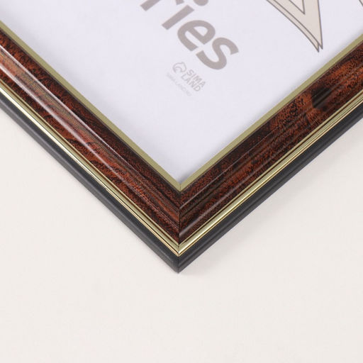 Фоторамка для фото 21×30 см «Офис», пластик, карельская берёза, (стекло)