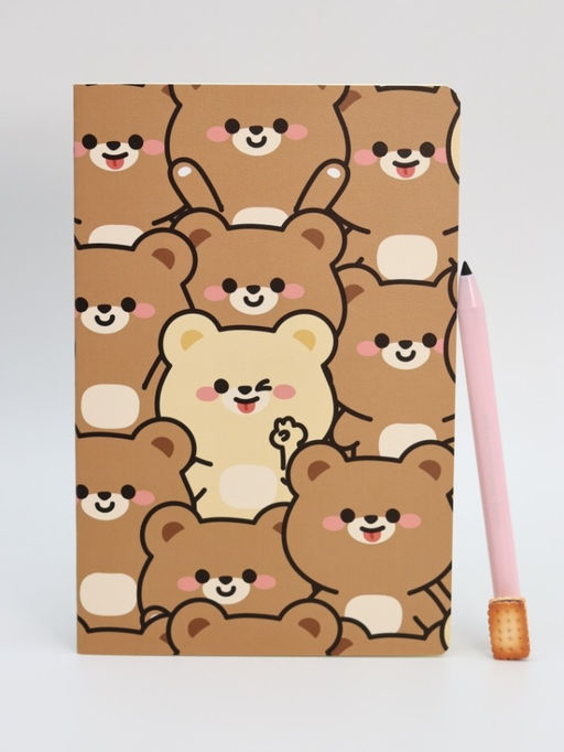 Блокнот (А5) "Many bear", brown (14.5*21)