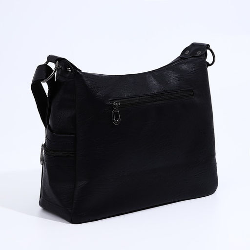 Сумка-мешок на молнии цвет чёрный - Simaland фото 2