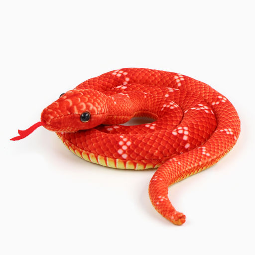Мягкая игрушка Змея, 80 см, цвет терракотовый - Simaland фото 7