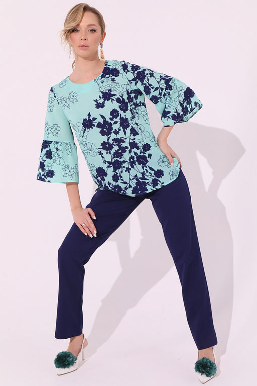 Костюм Леди стайл-2 (мята) - Эльза фото 3