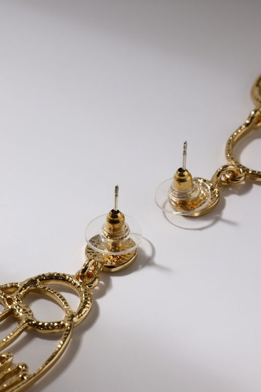 Серьги ассорти «Сиеста» игривые кошки, цвет белый в золоте