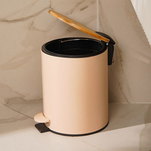 Ведро для мусора SL Home, 5 л, 20.5×24×26 см, бежевое