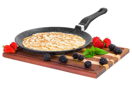 Сковорода блинная 26 см ГАРМОНИЯ ВКУСА "Черный мрамор" н/р, 47*27*6,5 см