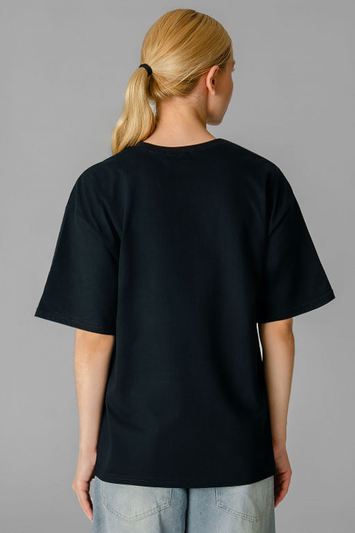 Арт. 31172 Футболка женская  44-52 (5 шт) Цвет:черный