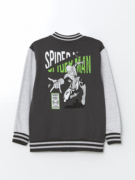 Spiderman Bask?l? Erkek ?ocuk Kolej Ceket - Waikiki фото 2