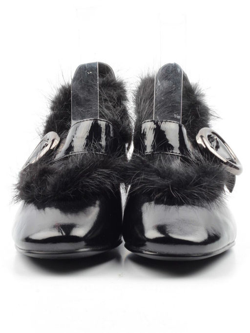 03-N18116P-2 BLACK LAC Полуботинки женские (натуральная кожа, лакированная)