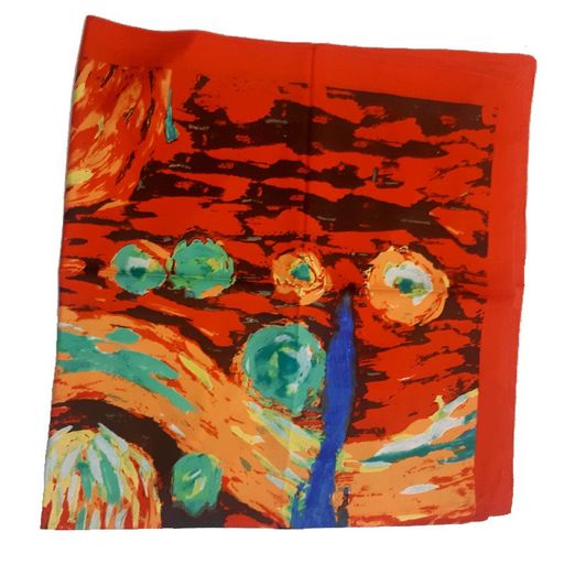 Платок Винсент ван Гог Звездная ночь - Здесь был Винсент фото 2