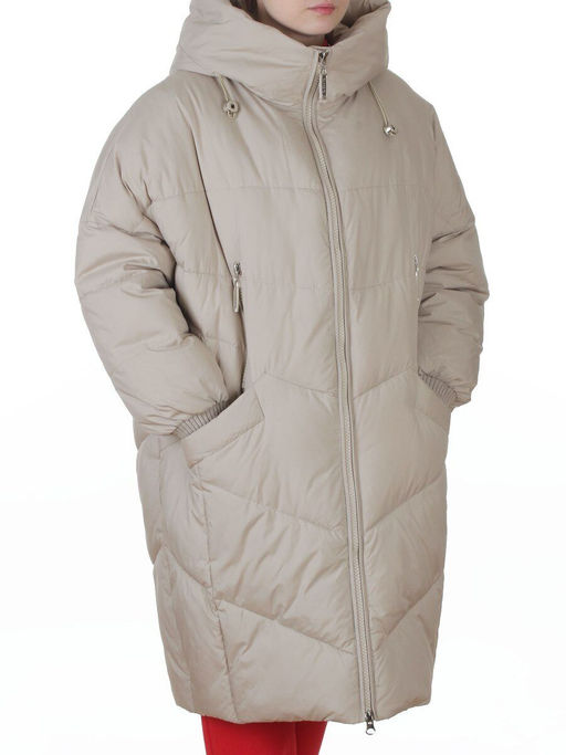H906 BEIGE Куртка зимняя женская (200 гр. холлофайбер)