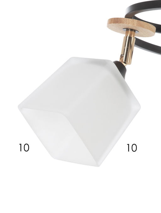 Люстра XA1634B/3, 3×60 Вт, E27, чёрная