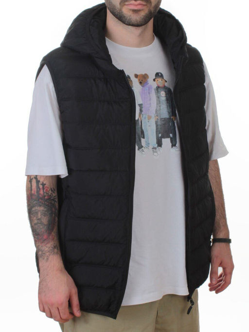 M4001L BLACK Жилет утепленный мужской (130 гр. холлофайбер) - Fashion фото 5