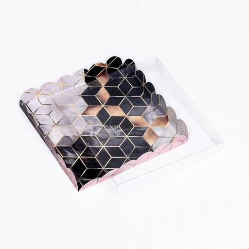 Цена за 5 шт. Коробка для печенья, «Текстуры» 21×21×3 см