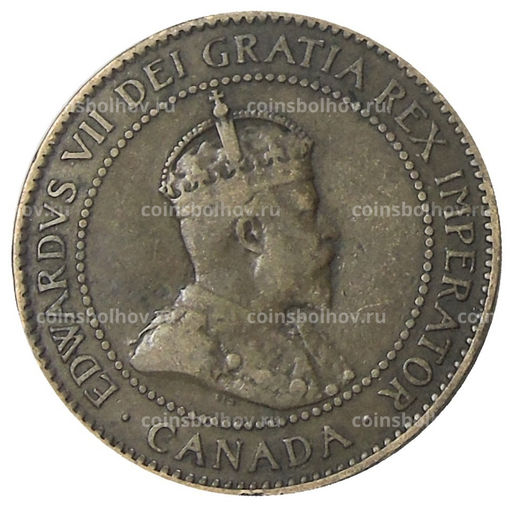 Монета 1 цент 1906 года Канада