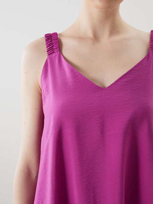 V Yaka Ask?l? A Kesim Elbise