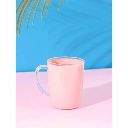 Кружка пластиковая Доляна Нежность, 350 мл, цвет розовый  фото 2