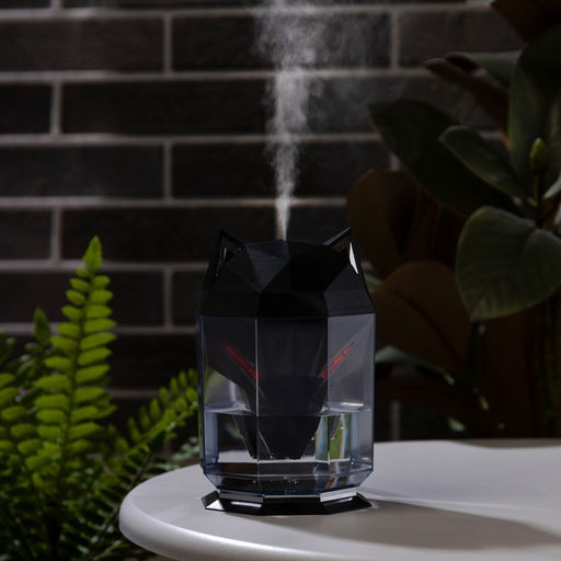 Увлажнитель воздуха Luazon HM-12 «Волк», ультразвуковой, 650 мл, 2 Вт, погружной, USB, чёрный