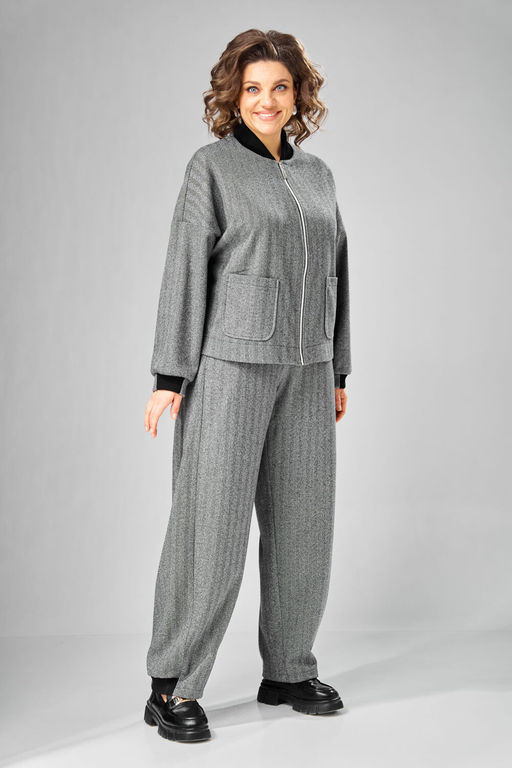 Бомбер VN fashion 1101 серый