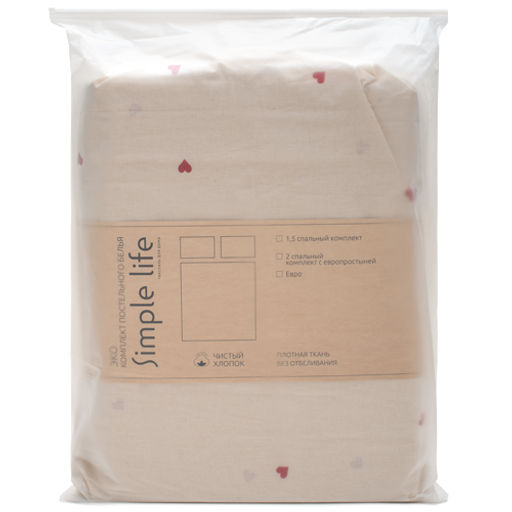 КПБ Чистый хлопок 2,0 спальный с европростыней, наволочки 50х70, поплин, 100% хлопок, Вивьен Пододеяльник 177х215 с прорезью, простыня классическая 215х240 подшита с 4-х сторон, наволочки 50х70 с клапаном - 2 шт - Традиция фото 19