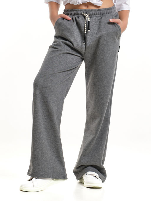 Брюки для девочки палаццо 22-8027 кофе - Mini maxi фото 23