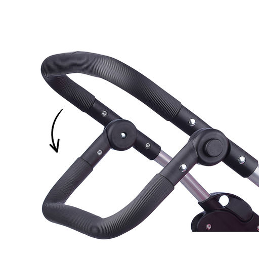 Коляска зима-лето для кукол, металлическая, с люлькой-переноской, с корзиной, цвет вишенка