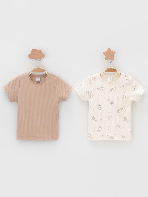 К 302521-2уп/молочный Н105,бежевый 1215 набор фуфайка (футболка) яс