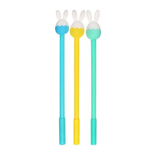 Цена за 12 шт. Ручка-прикол Calligrata «Зайка», чёрный стержень, гелевая, МИКС