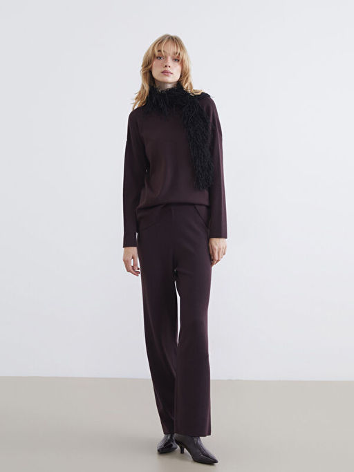 Yar?m Bal?k?? Yaka Kad?n Triko Kazak