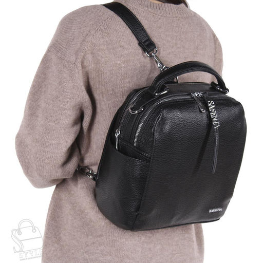 Рюкзак женский 69013-23 black Velina Fabbiano - Safenta в Новосибирске