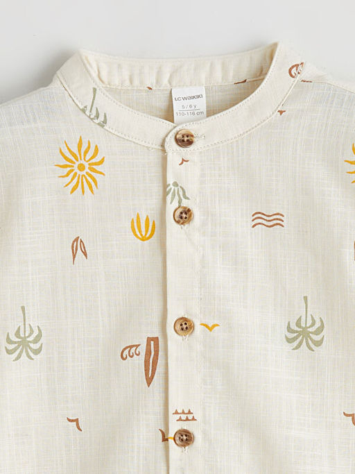 Hakim Yaka Erkek ?ocuk Poplin G?mlek