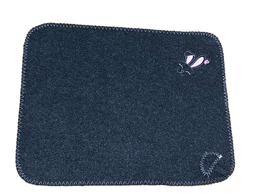 Коврик серый с вышивкой "Follow " (без упаковки) 38**48см