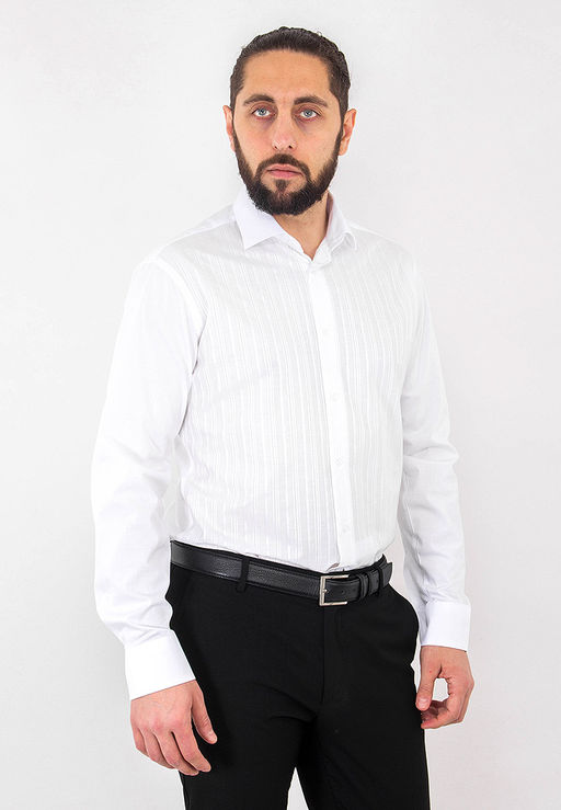 Сорочка мужская длинный рукав GREG 100/191/494/Z/1 STRETCH  фото 7