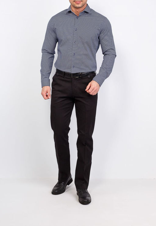 Сорочка мужская длинный рукав GREG 223/137/06/Z/1 STRETCH  фото 4