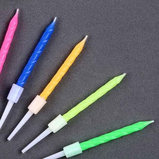 Набор для украшения торта: топпер С днём рождения, 1 шт., 10 свечей - Страна карнавалия фото 2