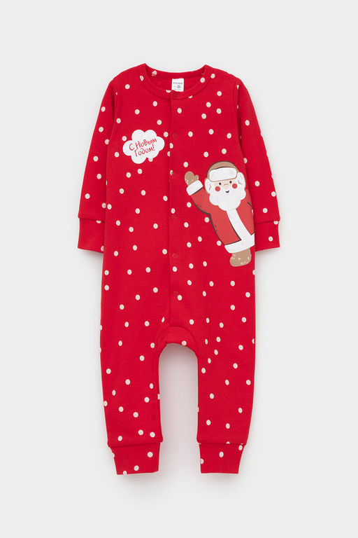 К 6486/насыщенно-красный,горошек комбинезон яс - Crockid фото 2