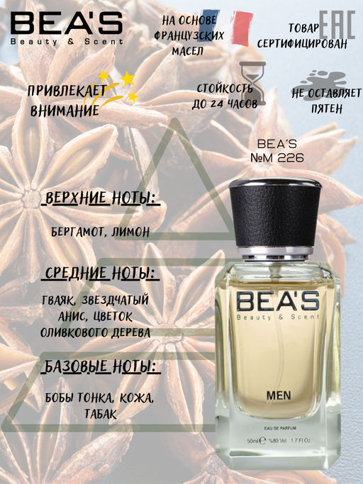 Парфюм Beas 50 ml M 226  Men  фото 2